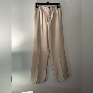Love Tree Women's High Rise Wide Leg Spring/Summer Tan Pant
